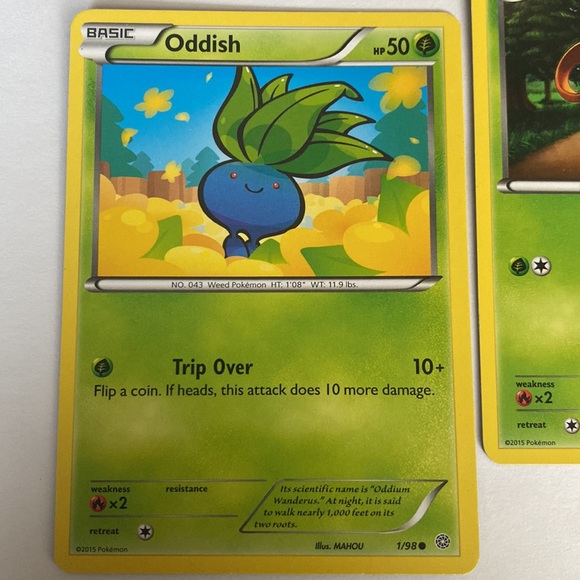 Oddish 1/98 Gloom 2/98 Bellossom 4/98 Pokémon Cards - Picture 3 of 5